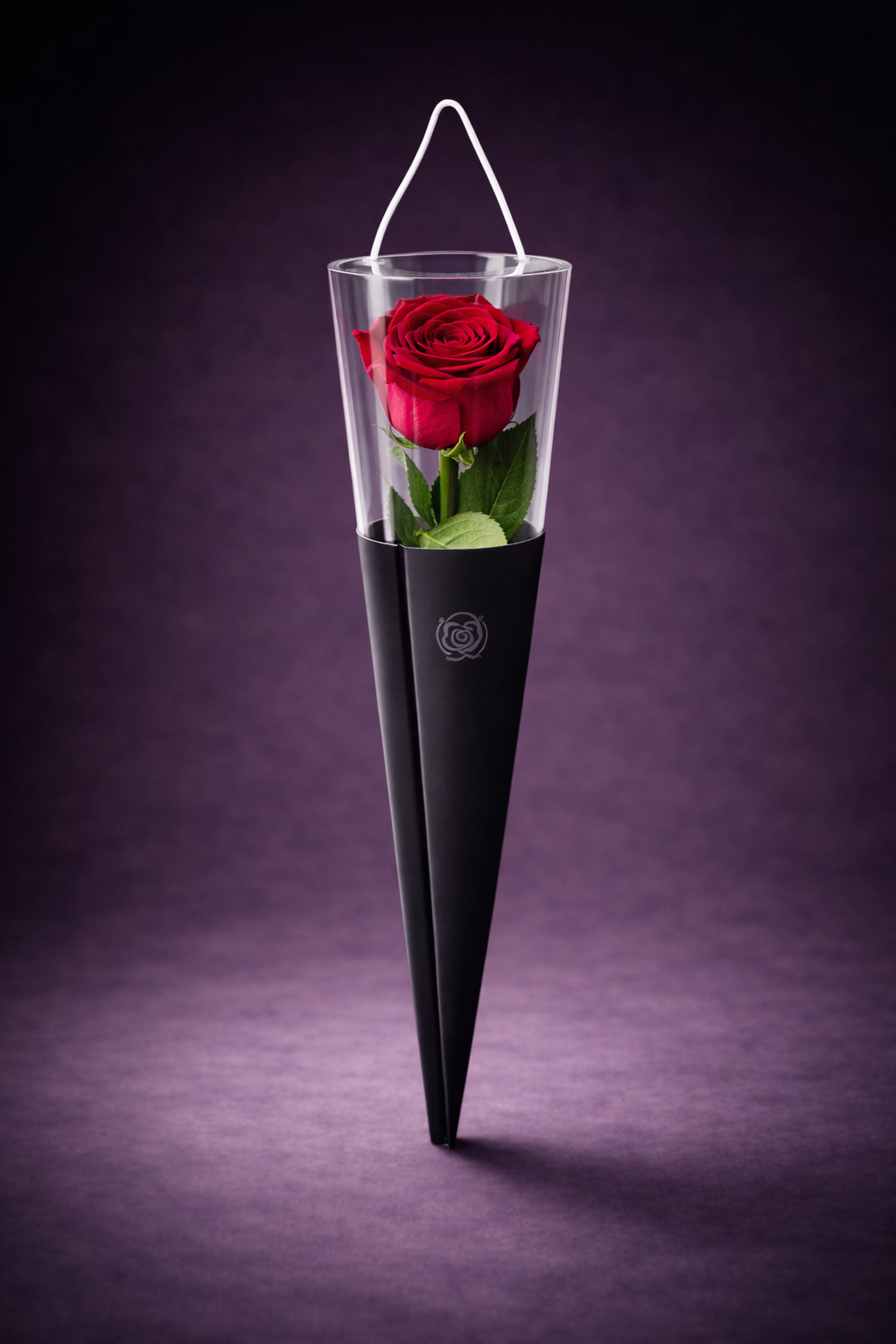 The Singular Rose Velvet Red